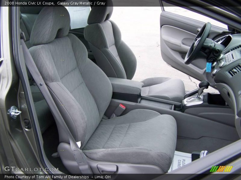 Galaxy Gray Metallic / Gray 2008 Honda Civic LX Coupe