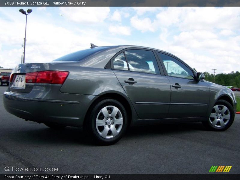 Willow Gray / Gray 2009 Hyundai Sonata GLS