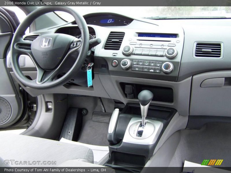 Galaxy Gray Metallic / Gray 2008 Honda Civic LX Coupe