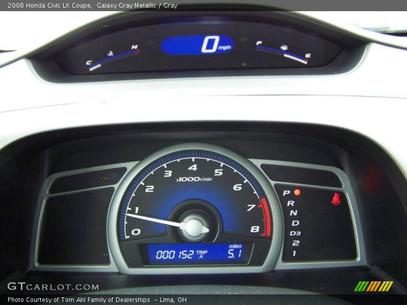Galaxy Gray Metallic / Gray 2008 Honda Civic LX Coupe
