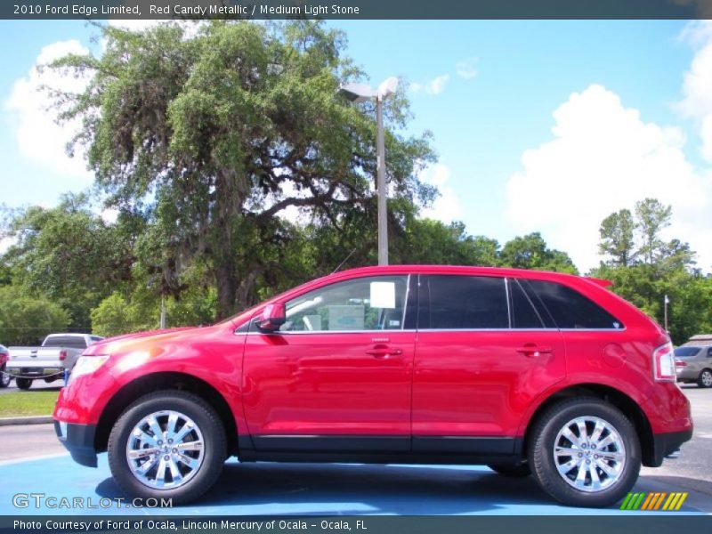Red Candy Metallic / Medium Light Stone 2010 Ford Edge Limited