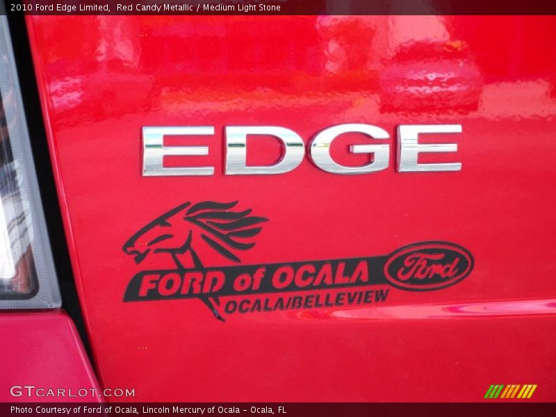 Red Candy Metallic / Medium Light Stone 2010 Ford Edge Limited
