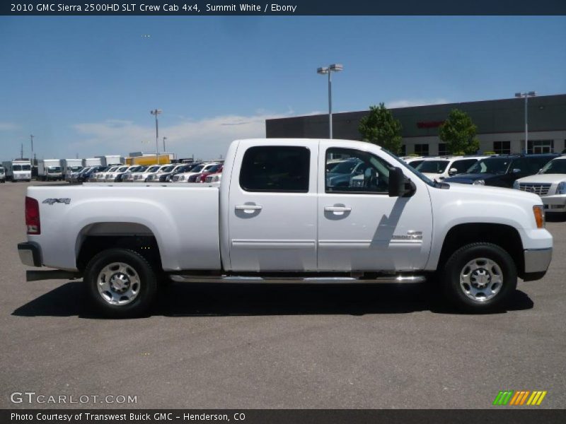 Summit White / Ebony 2010 GMC Sierra 2500HD SLT Crew Cab 4x4