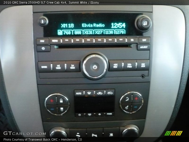 Summit White / Ebony 2010 GMC Sierra 2500HD SLT Crew Cab 4x4