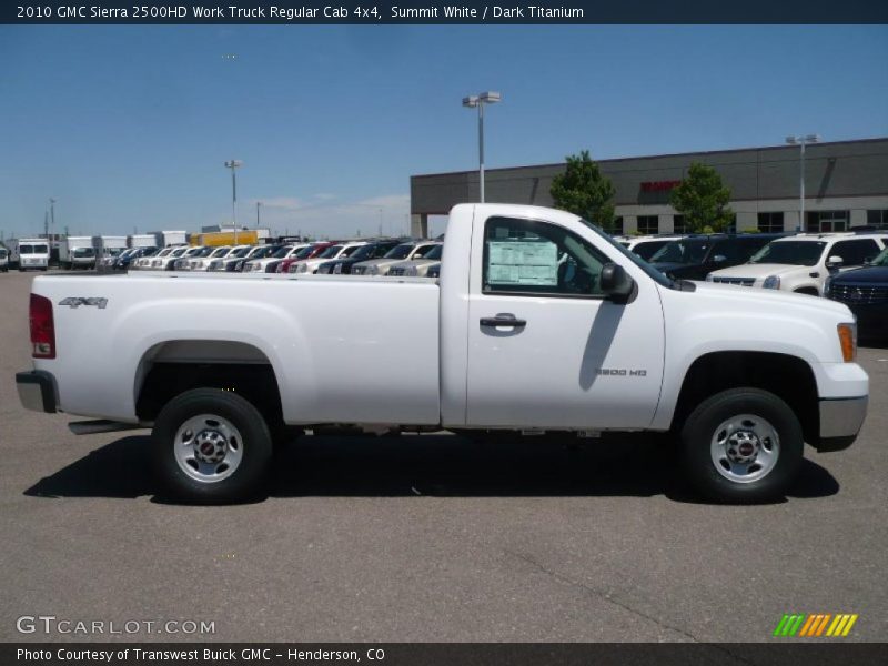 Summit White / Dark Titanium 2010 GMC Sierra 2500HD Work Truck Regular Cab 4x4