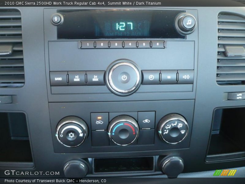 Summit White / Dark Titanium 2010 GMC Sierra 2500HD Work Truck Regular Cab 4x4