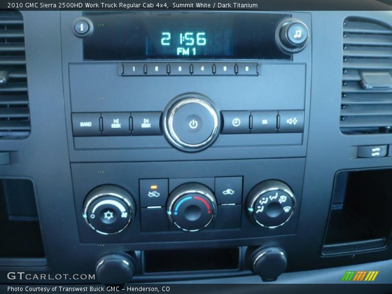 Summit White / Dark Titanium 2010 GMC Sierra 2500HD Work Truck Regular Cab 4x4