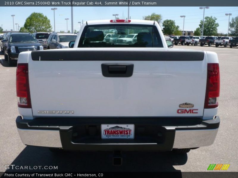 Summit White / Dark Titanium 2010 GMC Sierra 2500HD Work Truck Regular Cab 4x4