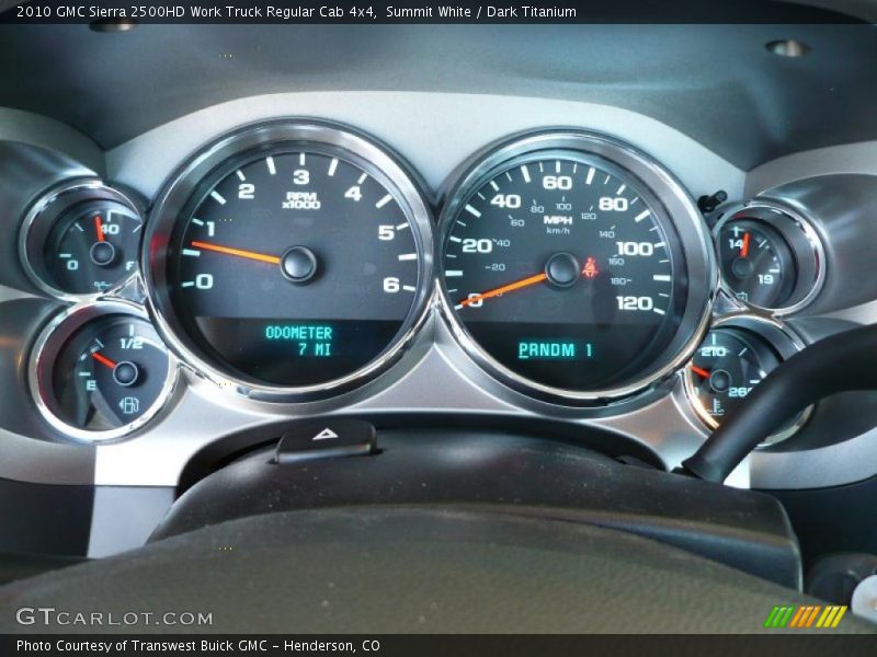 Summit White / Dark Titanium 2010 GMC Sierra 2500HD Work Truck Regular Cab 4x4