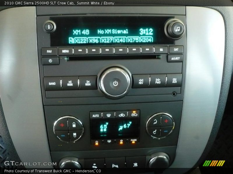 Summit White / Ebony 2010 GMC Sierra 2500HD SLT Crew Cab