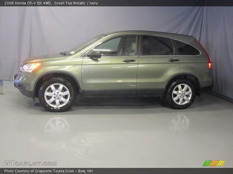 Green Tea Metallic / Ivory 2008 Honda CR-V EX 4WD