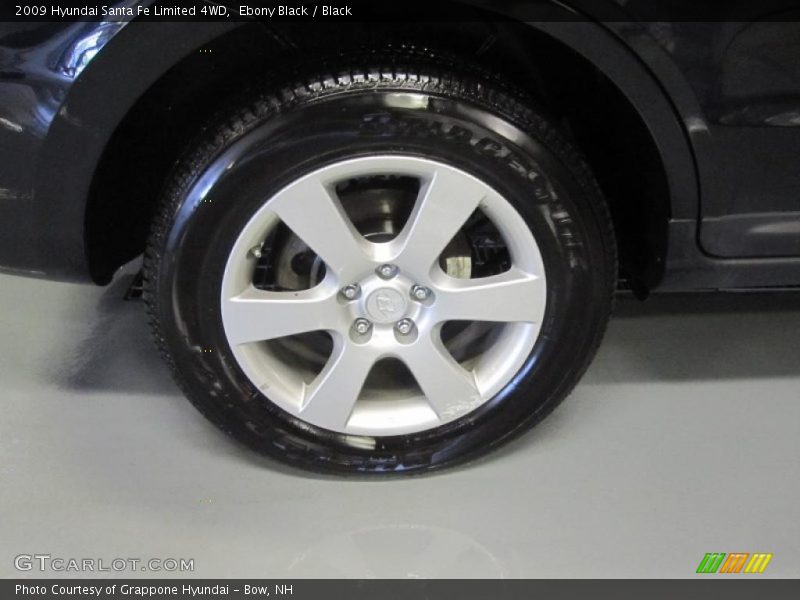 Ebony Black / Black 2009 Hyundai Santa Fe Limited 4WD