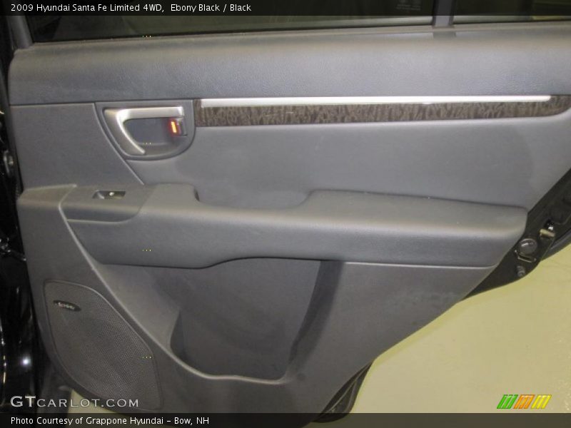 Ebony Black / Black 2009 Hyundai Santa Fe Limited 4WD