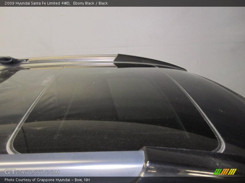 Ebony Black / Black 2009 Hyundai Santa Fe Limited 4WD