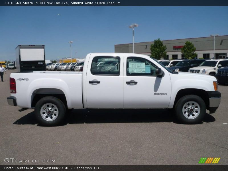Summit White / Dark Titanium 2010 GMC Sierra 1500 Crew Cab 4x4