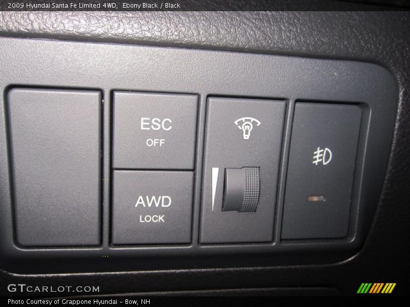 Ebony Black / Black 2009 Hyundai Santa Fe Limited 4WD