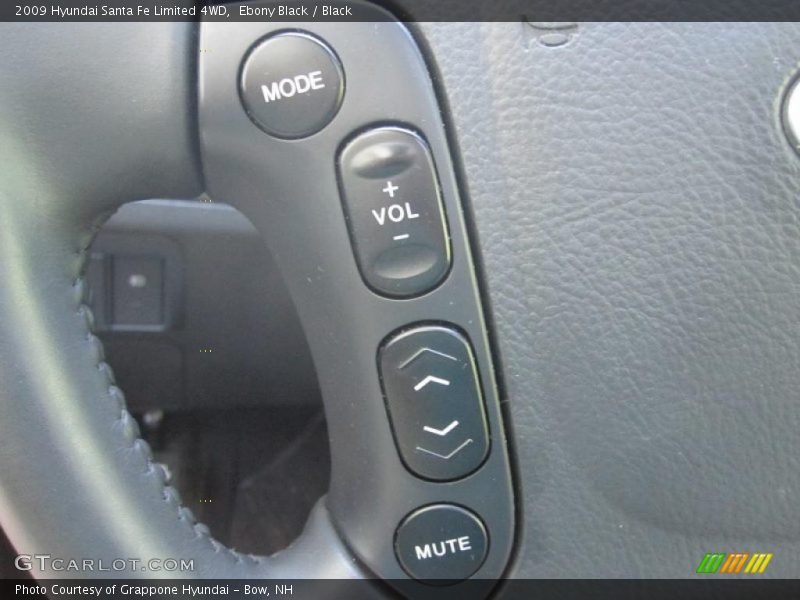 Ebony Black / Black 2009 Hyundai Santa Fe Limited 4WD