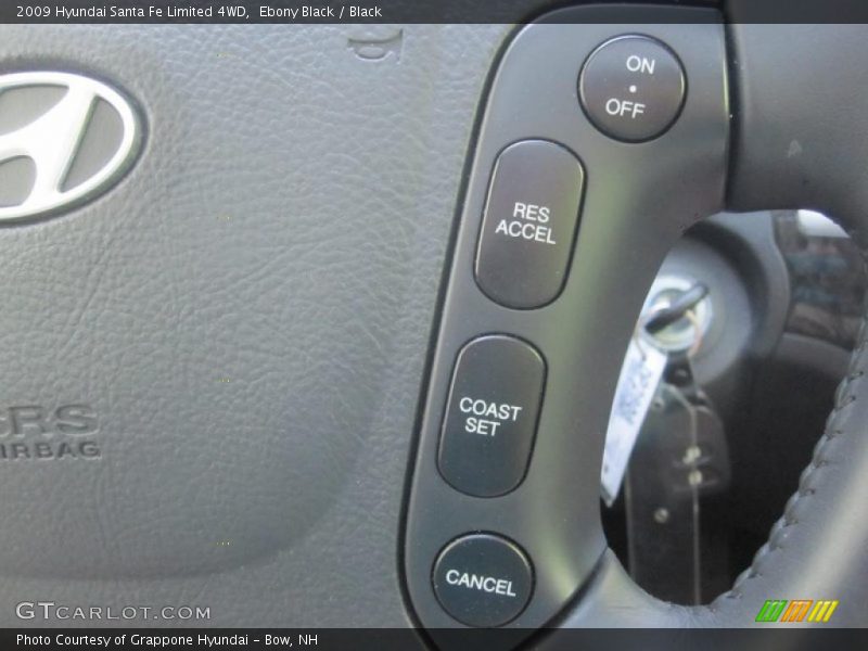 Ebony Black / Black 2009 Hyundai Santa Fe Limited 4WD