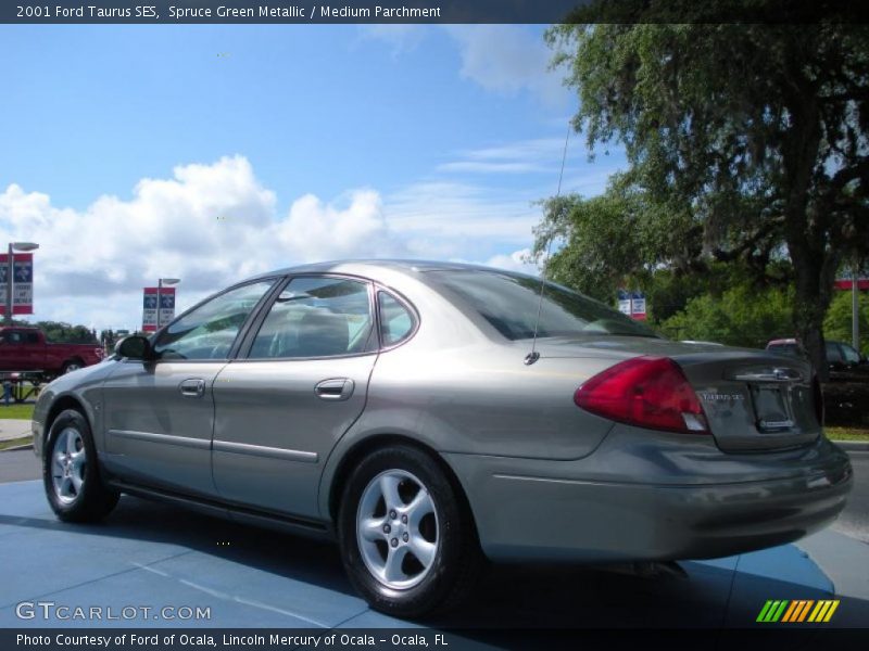 Spruce Green Metallic / Medium Parchment 2001 Ford Taurus SES