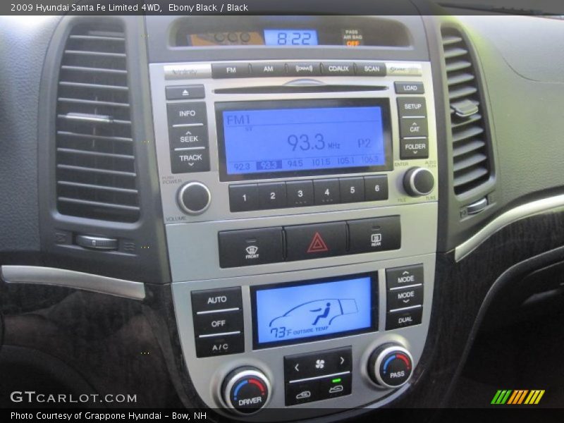 Ebony Black / Black 2009 Hyundai Santa Fe Limited 4WD