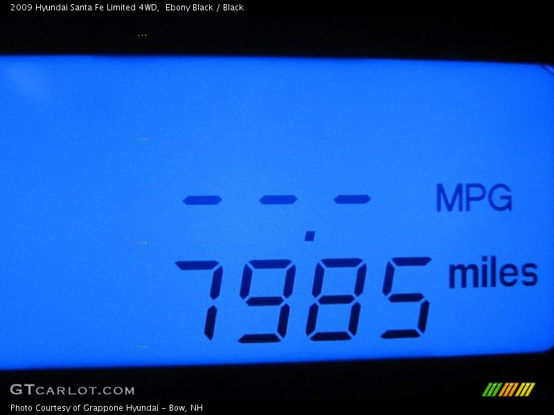 Ebony Black / Black 2009 Hyundai Santa Fe Limited 4WD