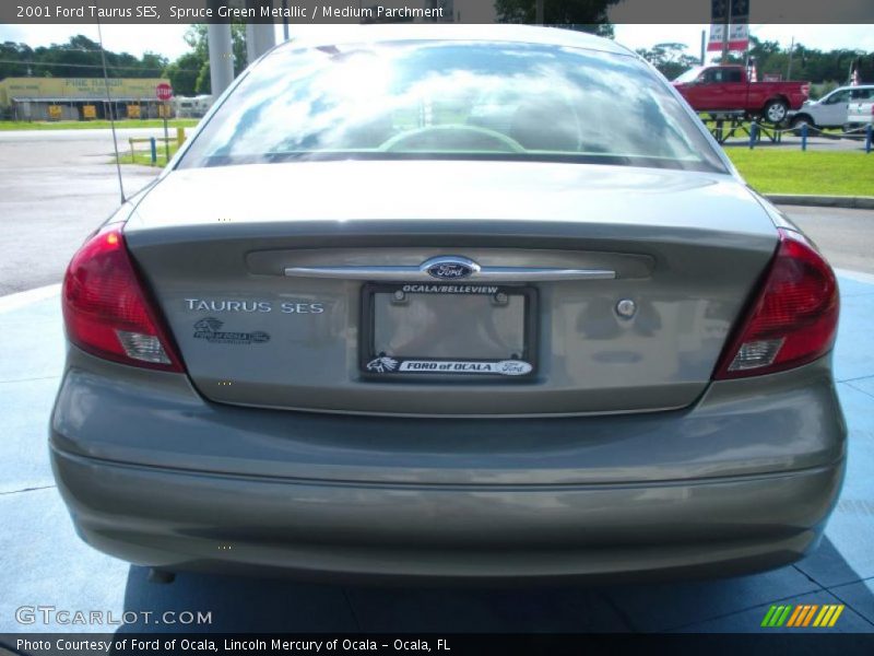 Spruce Green Metallic / Medium Parchment 2001 Ford Taurus SES