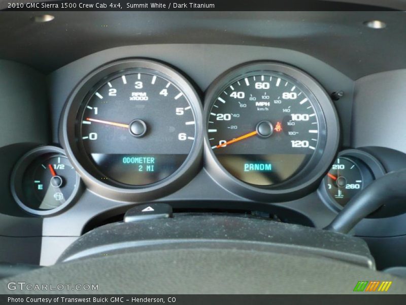 Summit White / Dark Titanium 2010 GMC Sierra 1500 Crew Cab 4x4