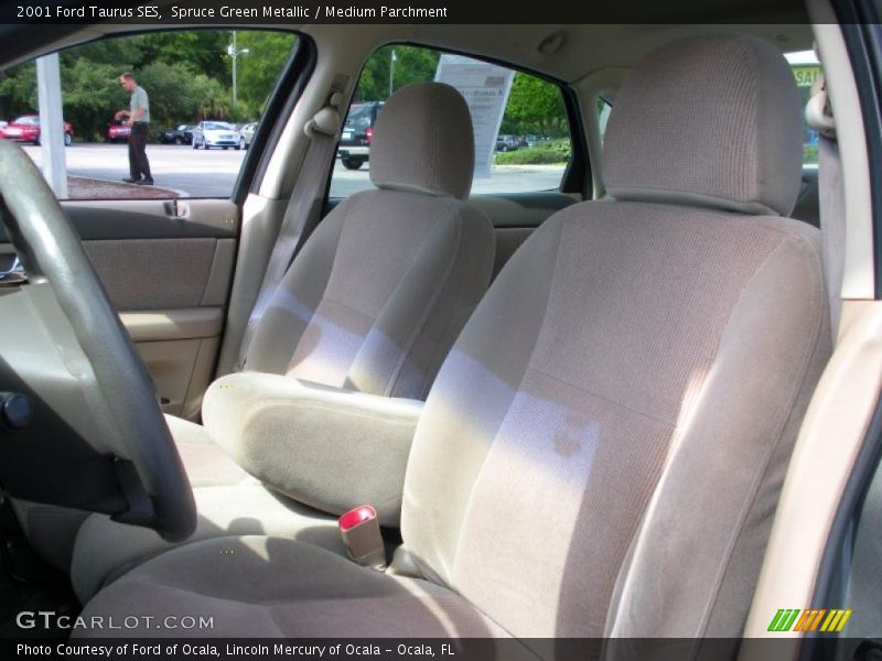 Spruce Green Metallic / Medium Parchment 2001 Ford Taurus SES