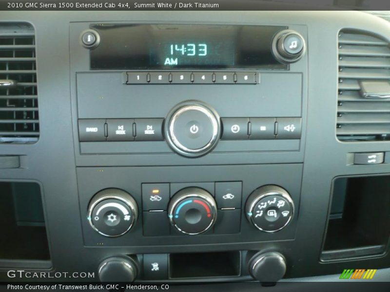 Summit White / Dark Titanium 2010 GMC Sierra 1500 Extended Cab 4x4
