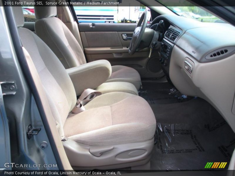 Spruce Green Metallic / Medium Parchment 2001 Ford Taurus SES