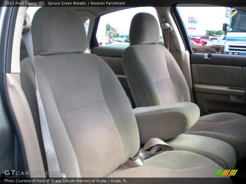 Spruce Green Metallic / Medium Parchment 2001 Ford Taurus SES