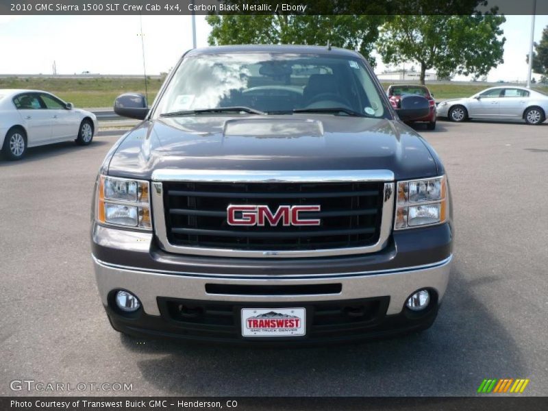 Carbon Black Metallic / Ebony 2010 GMC Sierra 1500 SLT Crew Cab 4x4