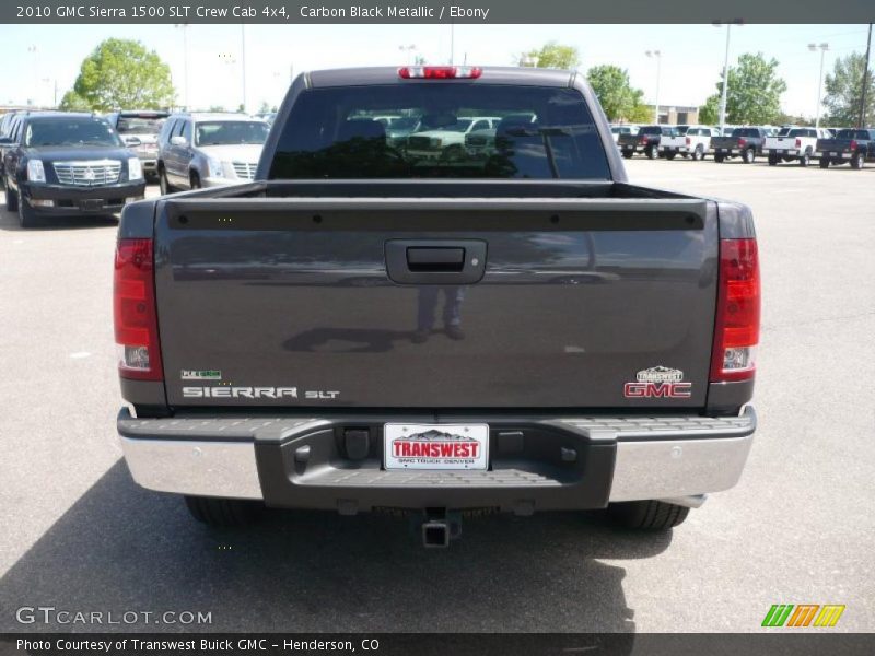Carbon Black Metallic / Ebony 2010 GMC Sierra 1500 SLT Crew Cab 4x4