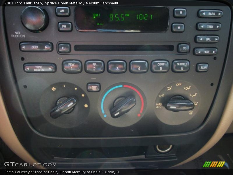 Spruce Green Metallic / Medium Parchment 2001 Ford Taurus SES