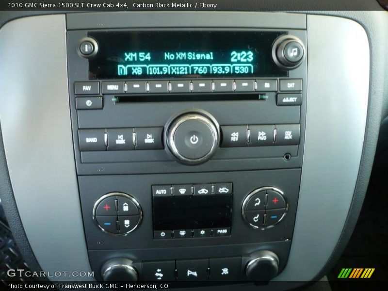 Carbon Black Metallic / Ebony 2010 GMC Sierra 1500 SLT Crew Cab 4x4