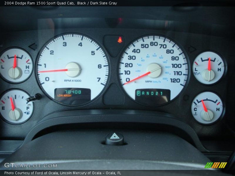 Black / Dark Slate Gray 2004 Dodge Ram 1500 Sport Quad Cab