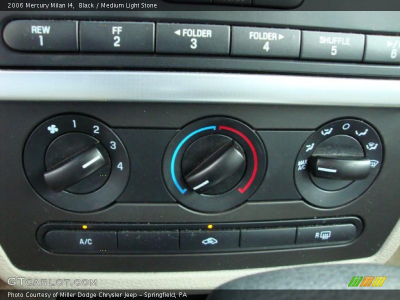 Black / Medium Light Stone 2006 Mercury Milan I4