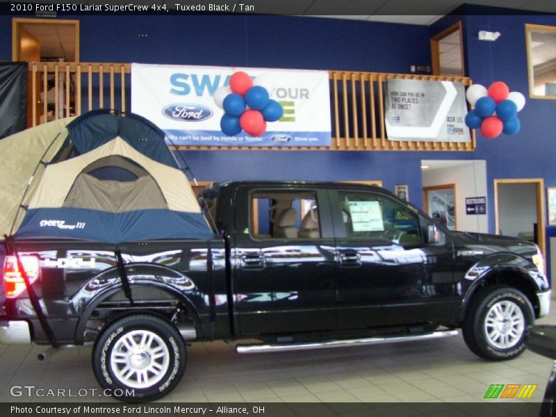 Tuxedo Black / Tan 2010 Ford F150 Lariat SuperCrew 4x4