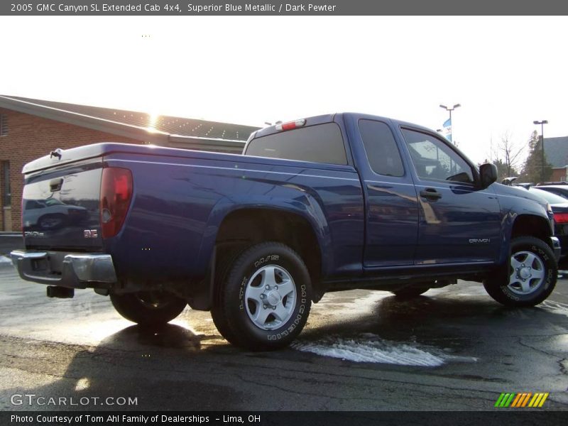 Superior Blue Metallic / Dark Pewter 2005 GMC Canyon SL Extended Cab 4x4
