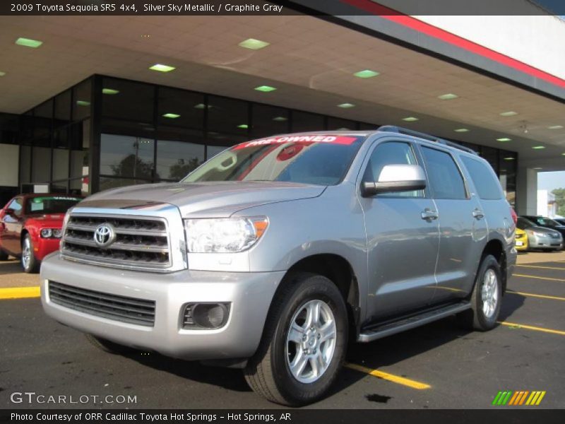 Silver Sky Metallic / Graphite Gray 2009 Toyota Sequoia SR5 4x4
