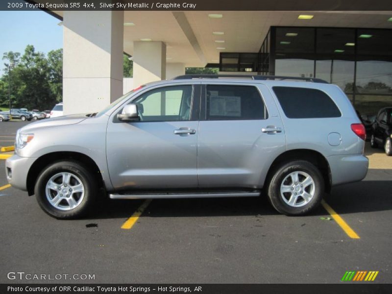 Silver Sky Metallic / Graphite Gray 2009 Toyota Sequoia SR5 4x4