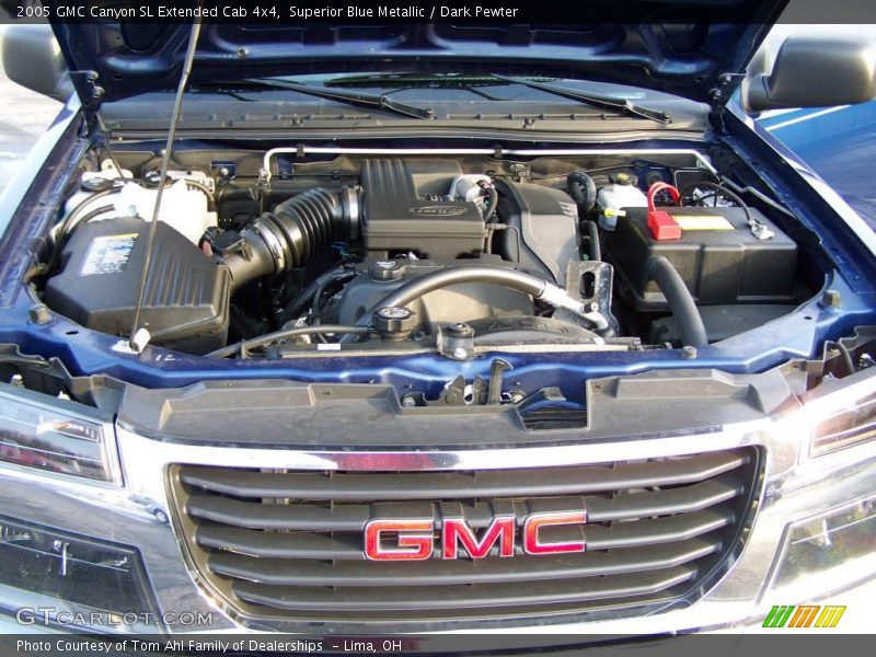 Superior Blue Metallic / Dark Pewter 2005 GMC Canyon SL Extended Cab 4x4