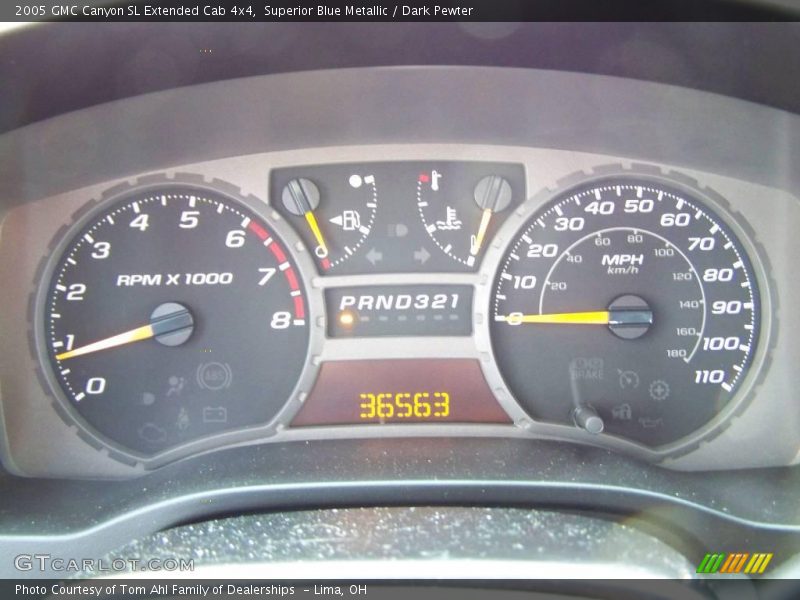 Superior Blue Metallic / Dark Pewter 2005 GMC Canyon SL Extended Cab 4x4