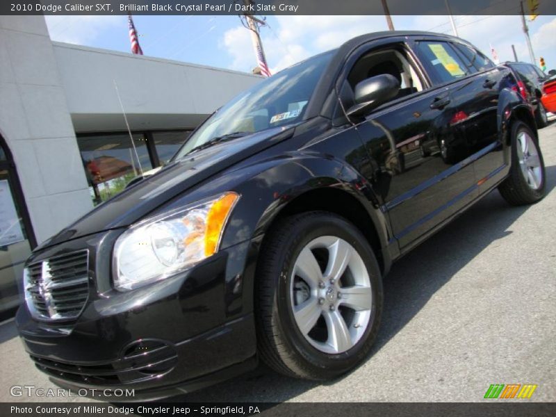Brilliant Black Crystal Pearl / Dark Slate Gray 2010 Dodge Caliber SXT