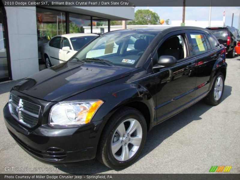 Brilliant Black Crystal Pearl / Dark Slate Gray 2010 Dodge Caliber SXT