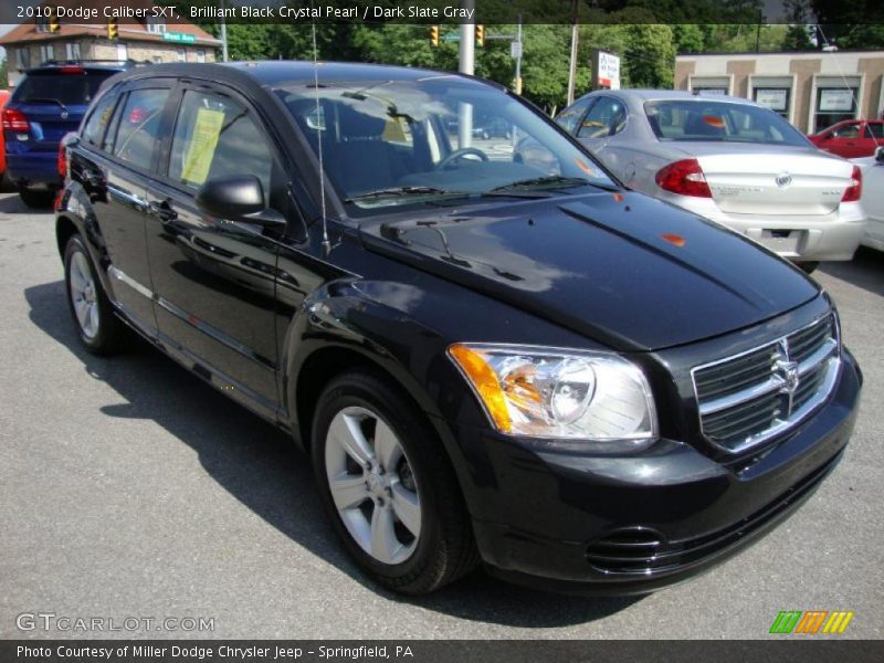 Brilliant Black Crystal Pearl / Dark Slate Gray 2010 Dodge Caliber SXT