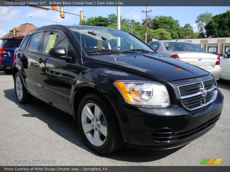 Brilliant Black Crystal Pearl / Dark Slate Gray 2010 Dodge Caliber SXT