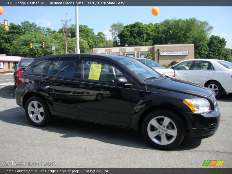 Brilliant Black Crystal Pearl / Dark Slate Gray 2010 Dodge Caliber SXT