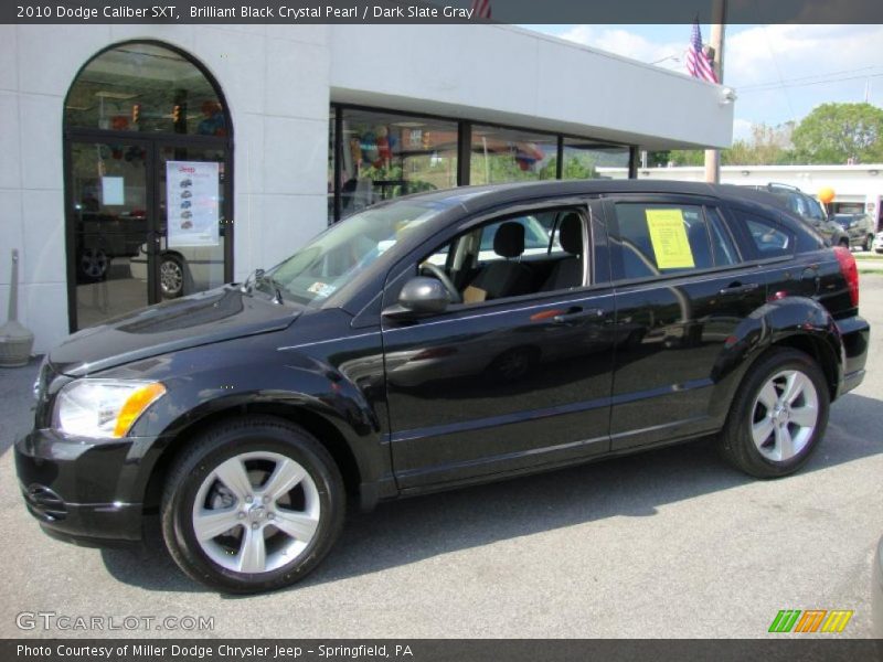Brilliant Black Crystal Pearl / Dark Slate Gray 2010 Dodge Caliber SXT