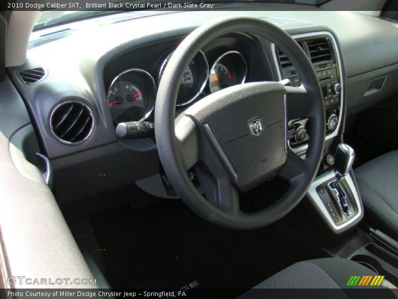Brilliant Black Crystal Pearl / Dark Slate Gray 2010 Dodge Caliber SXT